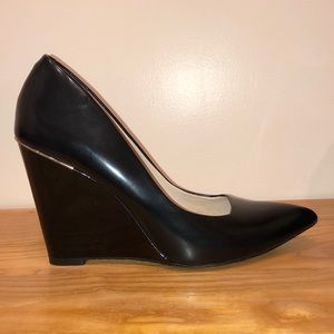 Coach Black Patent Wedges